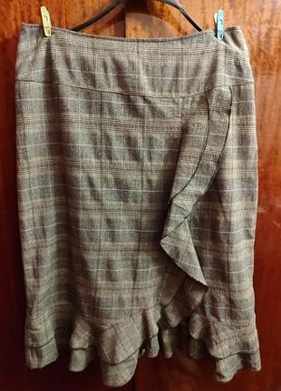 Юбка шерстяная, теплая.