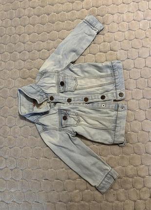 Джинсовий піджак zara, на 1 рік, зріст 80 см