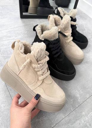 Женские ботинки тедди