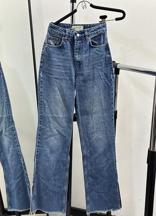 Широкі джинси з розрізами dilvin 34р