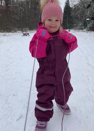 Зимовий комбінезон для дівчинки розмір 104