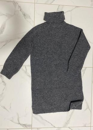 Тепла сукня світер в рубчик м