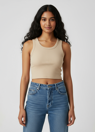 Майка кроп топ утеплена флісом 44\46