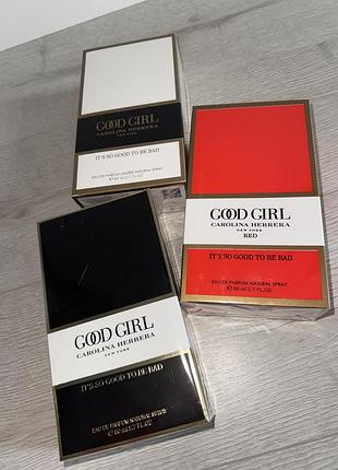 Carolina herrera набір парфумів 3 туфельки good girl парфуми духи оригінал