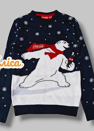 Новорічний різдвяний светр світер coca cola