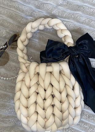 Вʼязана сумка ручної роботи