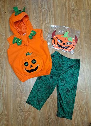 Костюм карновальный тыква на хеллоуин на 1 годик