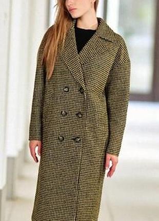 Пальто стильное женское ребристое m, l, xl