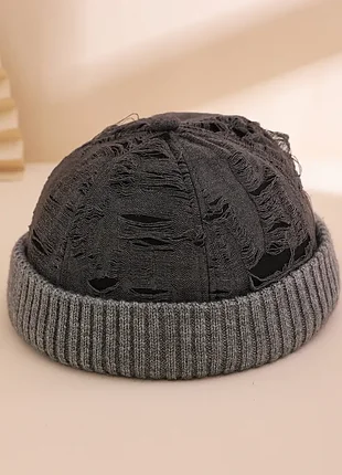 Шапка бини / шапка-докер / docker cap / кепка без козырька / докер