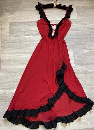 Напівпрозорий пеньюар (нічна сорочка)