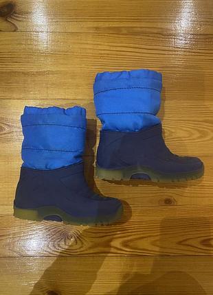 Чоботи дитячі утеплені синього кольору