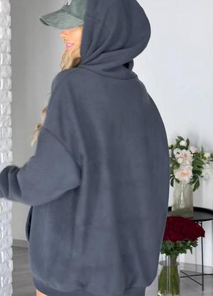 Подовжений тепленький худі 9