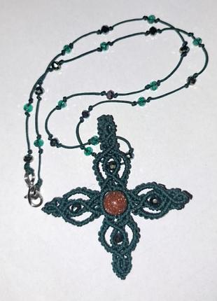 Украшение крест фриволете