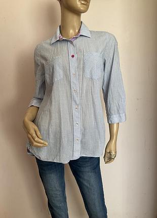 Бавовняна сорочка в клітинку/ m/ brend milano
