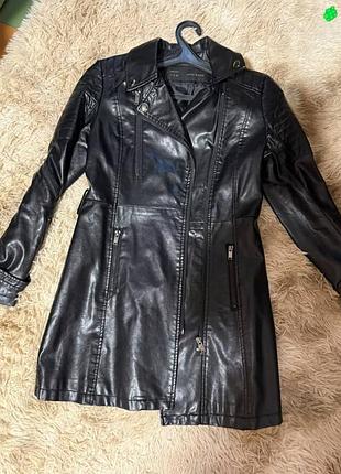 Плащ еко шкіра