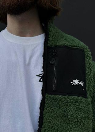 Двусторонняя шерпа от stussy