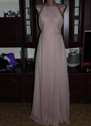 Нюдовое платье в пол для фотосессии или праздника