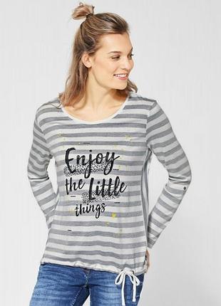 Вискозный лонгслив в полоску/ s/brend cecil