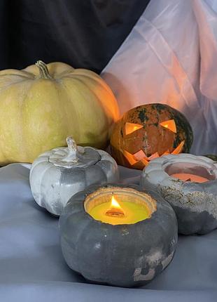 Аромасвічка ,, гарбуз,, з кришкою на хелоувін для декору різний колір та аромат