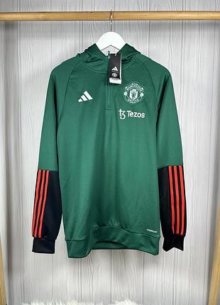 Adidas manchester united fc 1/3 zip худі кофта спортивна оригінал!