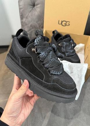 Ugg lowmel кросівки чорна замша.