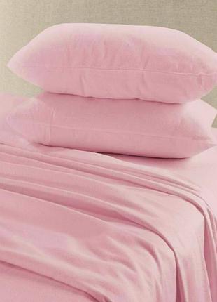 Наволочка 50*70 фланель нежно-розовая almira mix