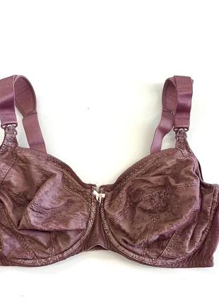 Бюстгальтер для кормления на широких брителях с кружевом