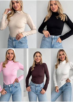 Гольф трикотаж з начосом 42-52р. жіночий у трендових кольорах