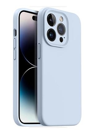 Чохол iphone 15 pro max silicone case color: mystery blue