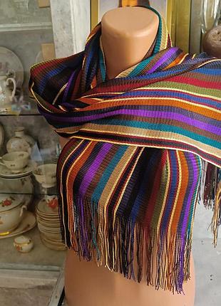 Шарф в полоску винтаж guy st.honore