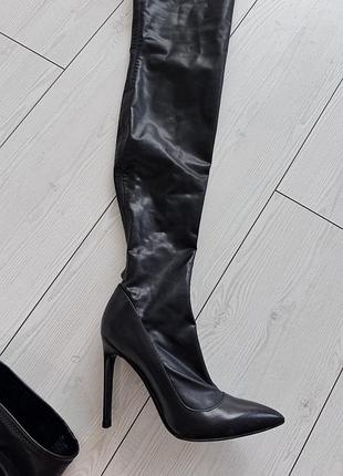 Шкіряні ботфорди g.viver оригінал 37 розмір