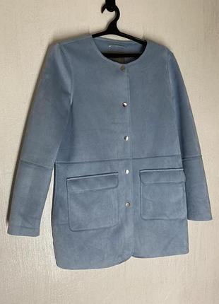 Пальто  голубе