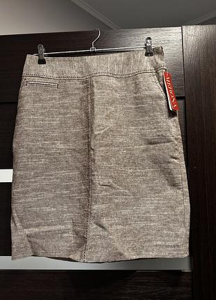 Спідниця класична нова льон з бавовною