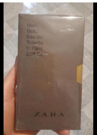Туалетга вода мужская zara, man gold. 75 ml. привезено из австрии.
