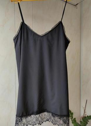 Нічна сорочка міні, пеньюар, комбінація штучний шовк великий розмір