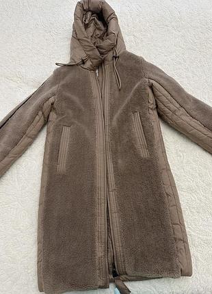 Шуба з штучного хутра пуховик шубка теди s-m-l