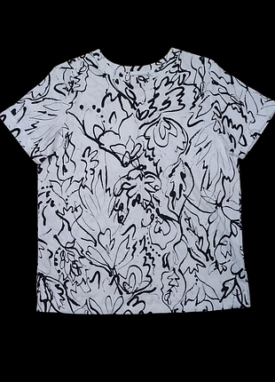 Футболка из чистого хлопка с абстрактным принтом