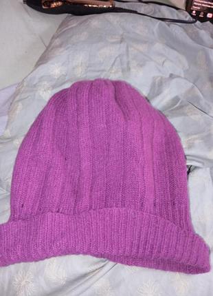 Шапочка жіноча вязана шерсть