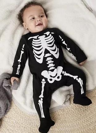 Sale!!! скелет чоловічок новий на 3-6 та 9-12 мiс.