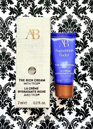Насичений крем для сухої та нормальної шкіри augustinus bader  the rich cream with tfc8® face moisturizer 7 мл