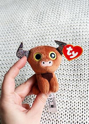 Новая детская мягкая игрушка, бык, бычок