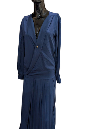 Стильное винтажное платье плиссе