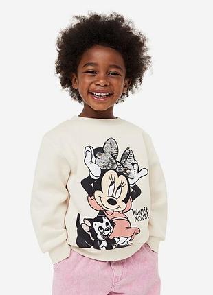 Світшот на флісі 98 minnie mouse мінні маус