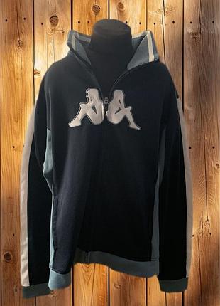 Kappa big logo zip hoodie капа кофта оригінал зіп чоловіча кофта