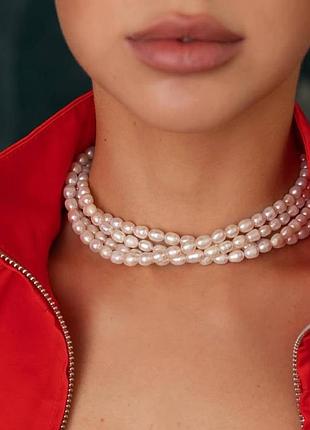 Прикраса з перлин чокер