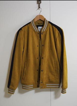 Жовта куртка-бомбер zara