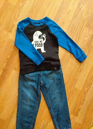 Набір реглан + джинси мом