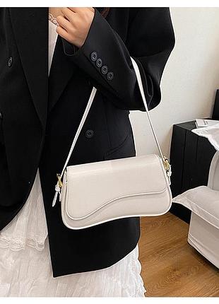 Біла стильна сумка✨