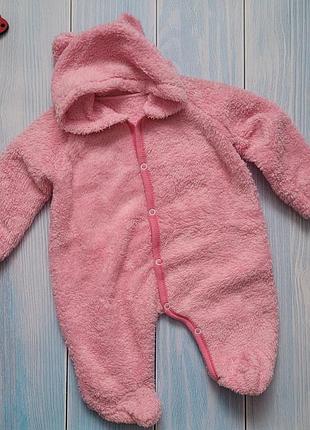 Комбинезон человечек теплый для новорожденных