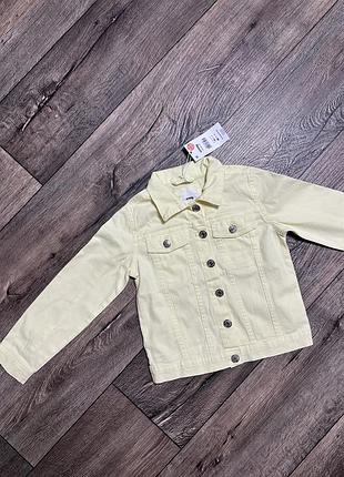 Джинсовый пиджак на девочку 7-8 лет новый